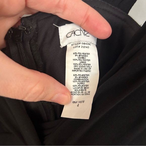 Cache blue/black ombré pleated gown Y2K size 4 - Picture 5 of 8